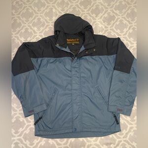 Timberland Men's Blue Hooded Jacket Size XL